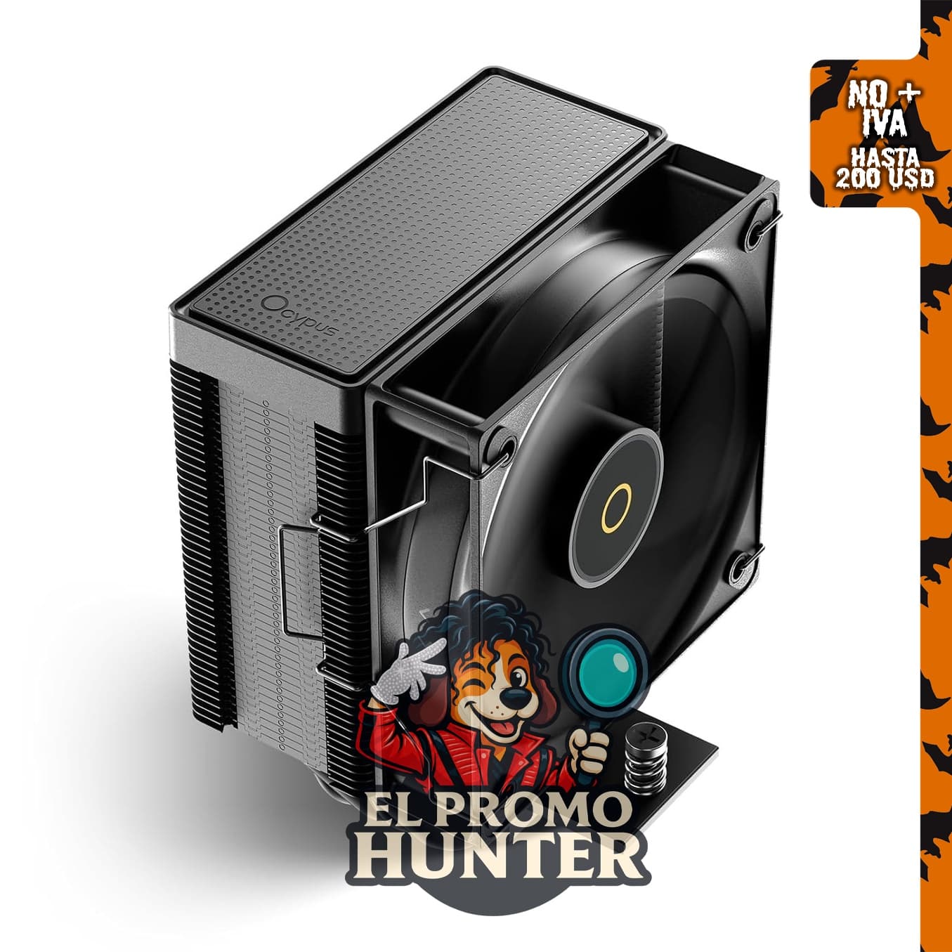 Enfriador de CPU de aire Gamma A40 BK, ventilador de torre compacto de 13.3 cm, compatible con la mayoría de las construcciones.