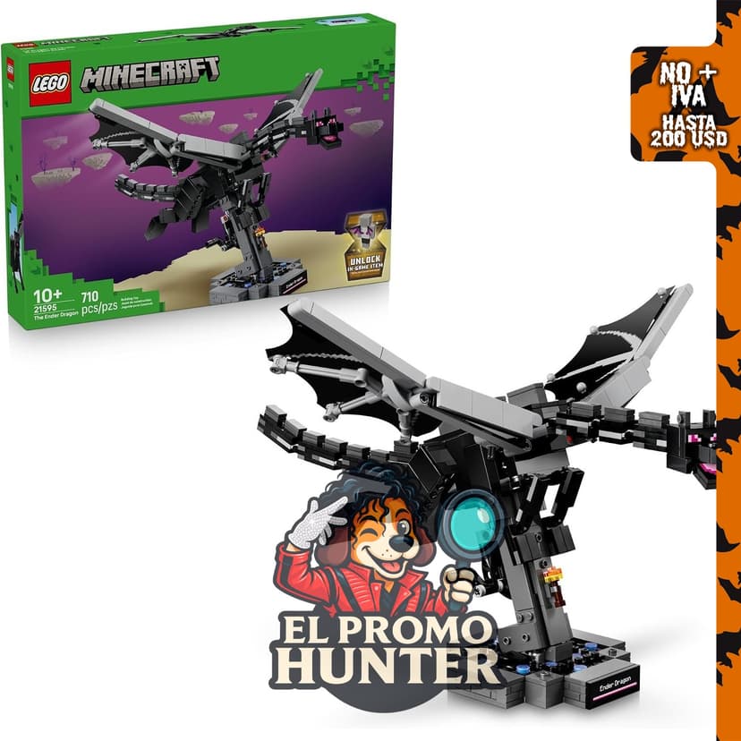 LEGO Minecraft The Ender Dragon 21595, juego de construcción basado en el universo de Minecraft.