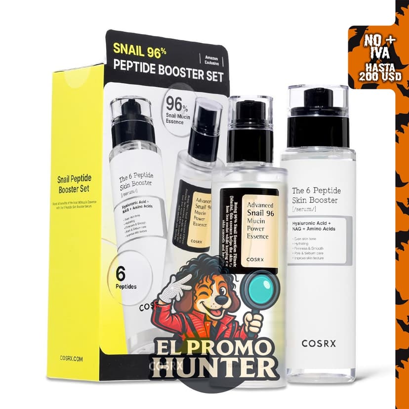 COSRX Snail Mucin - Juego de refuerzo de péptidos al 96%, set de regalo.
