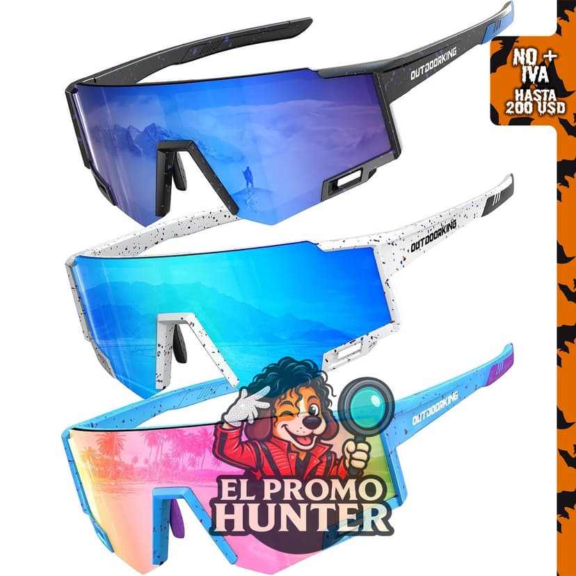 Gafas de sol de béisbol juveniles OUTDOORKING, protección UV para niños y niñas.