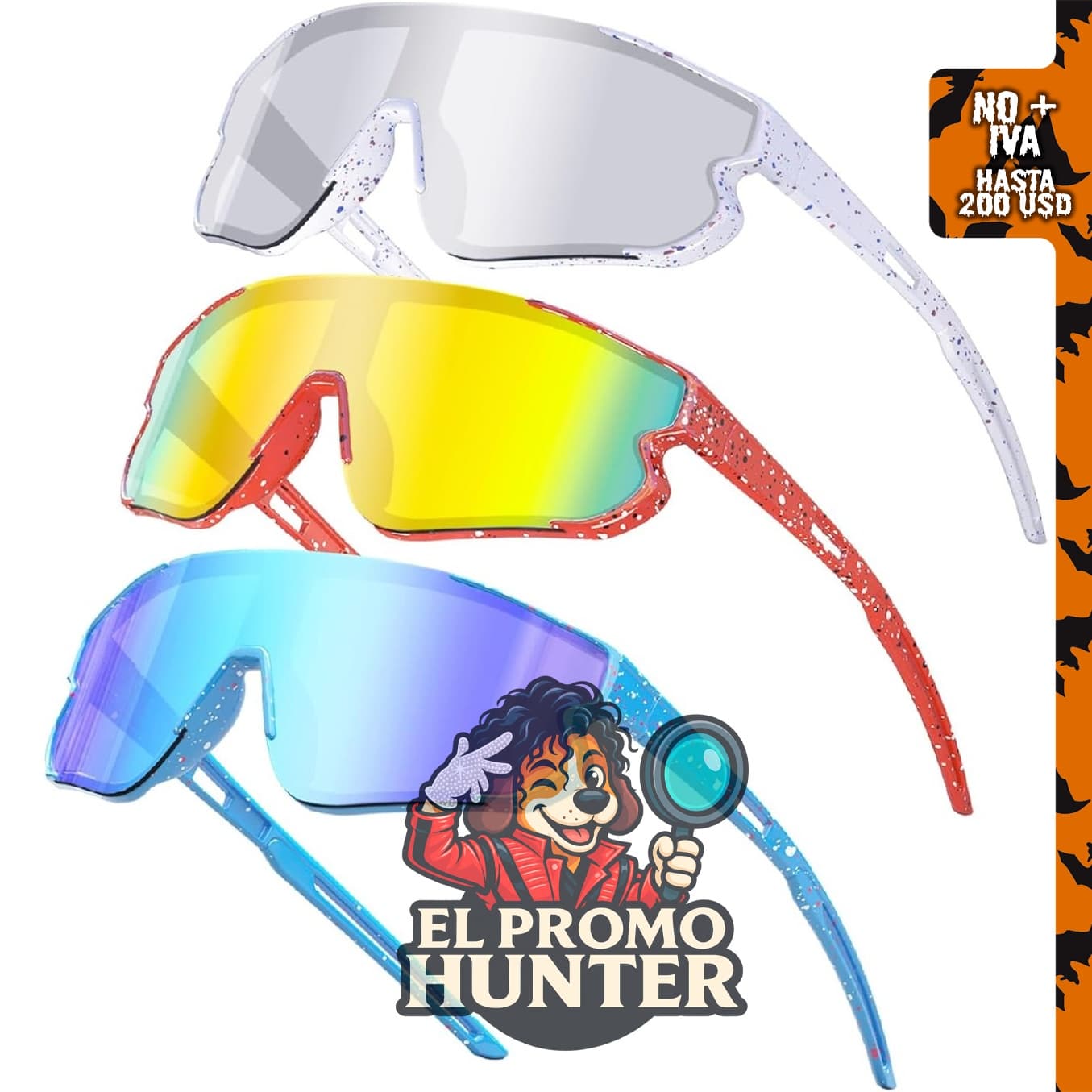 Paquete de 3 lentes de sol Wapreta para niños de 4 a 12 años, con protección UV400.
