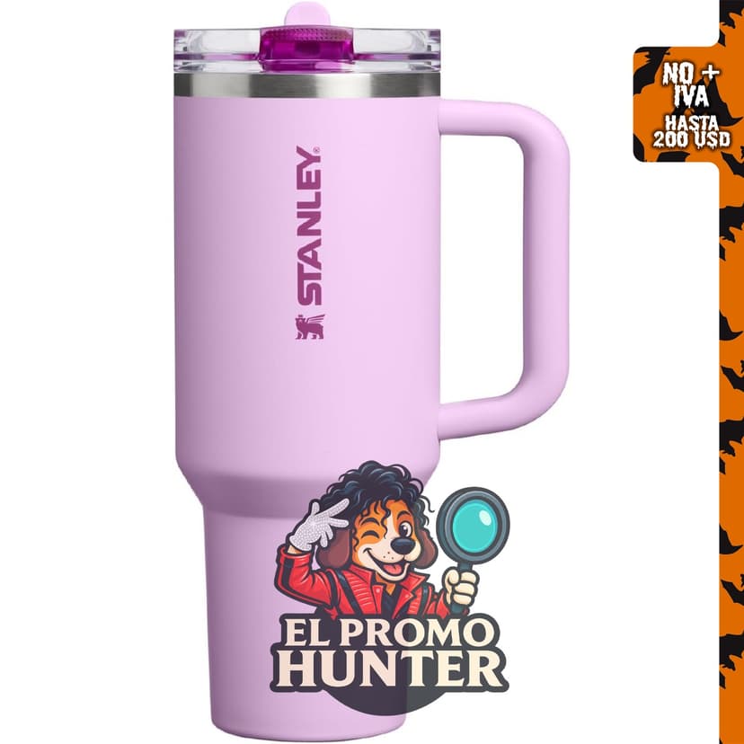 STANLEY Quencher ProTour, vaso con pajilla de 40 onzas (1.18 L), color orquídea suave.