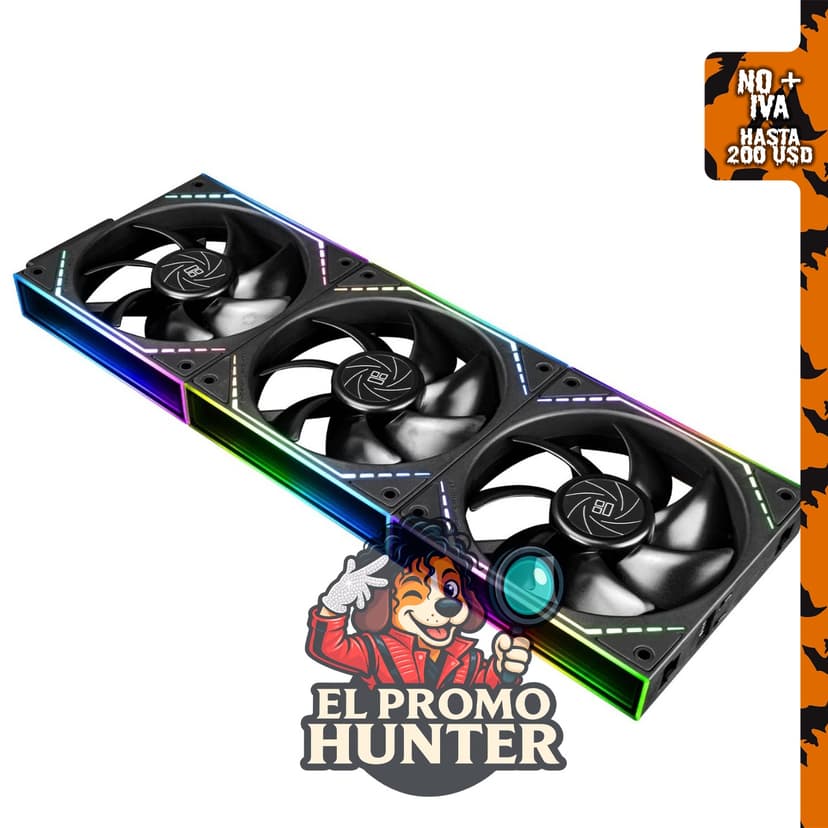 Ventilador de CPU Thermalright TL-M12Q X3, 2000 RPM, 4.724 in, con cadena ARGB.
