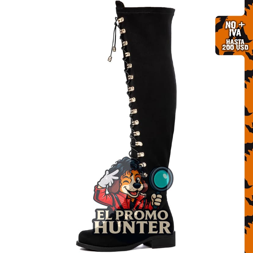 Botas largas GLOBALWIN para mujer, con cremallera lateral y diseño por encima de la rodilla.