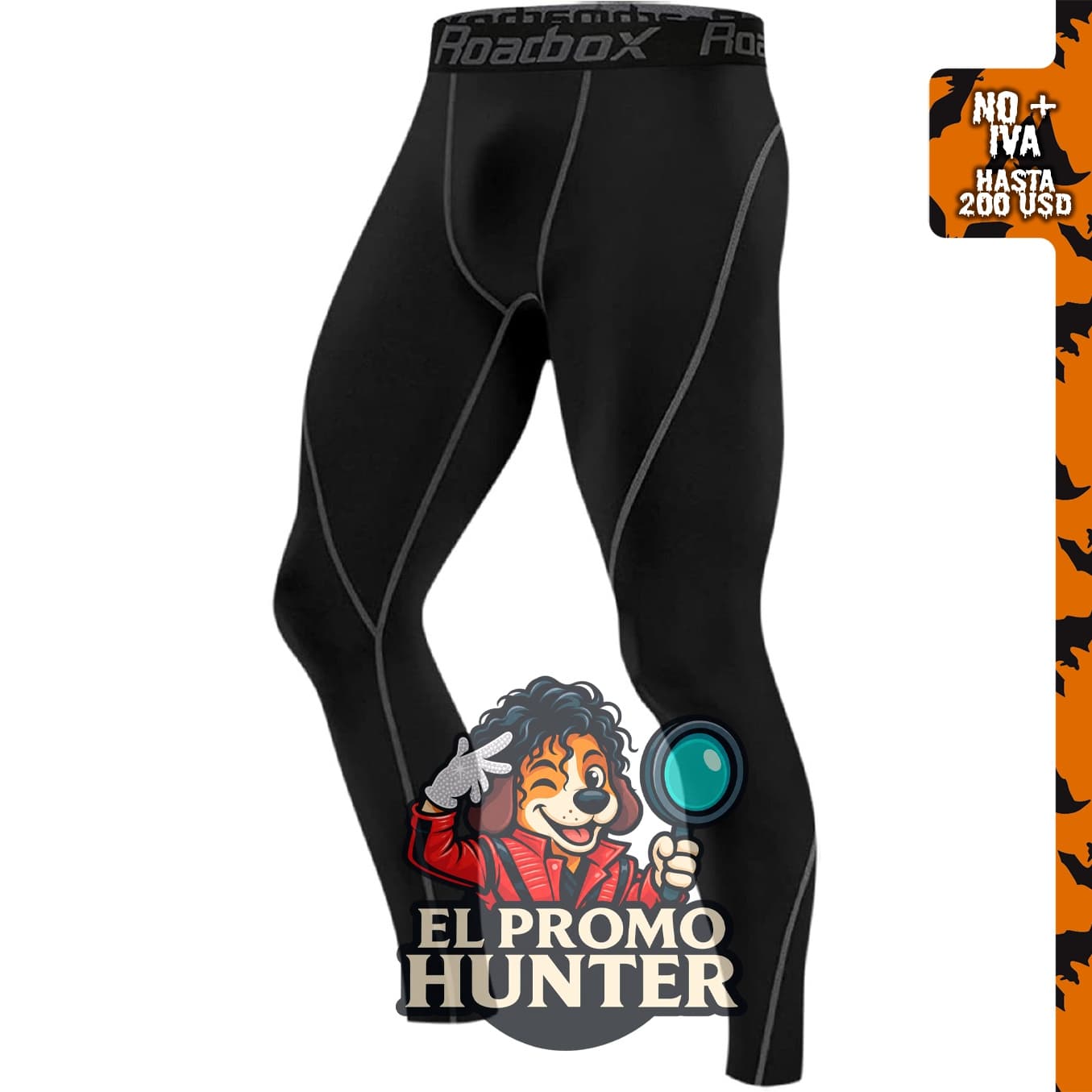 Roadbox - Paquete de 1, 2 o 3 pantalones de compresión para hombre, leggings ajustados para ciclismo, correr, yoga y baloncesto.