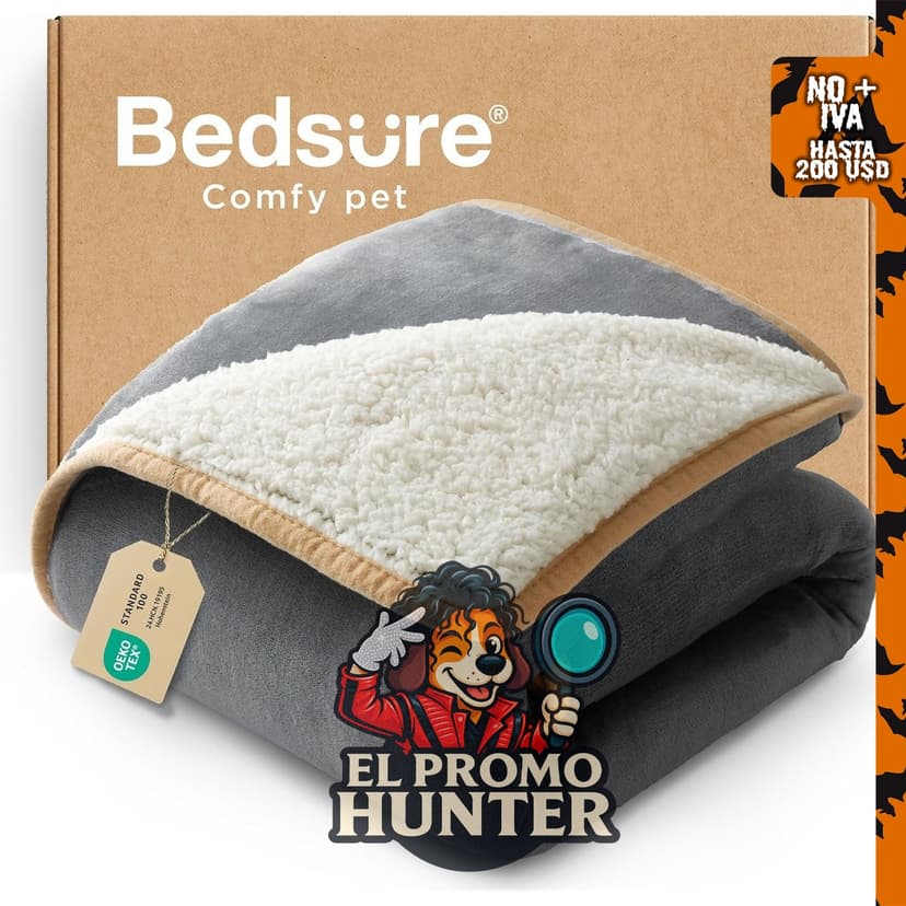 Manta impermeable Bedsure para perros pequeños, suave y cálida.