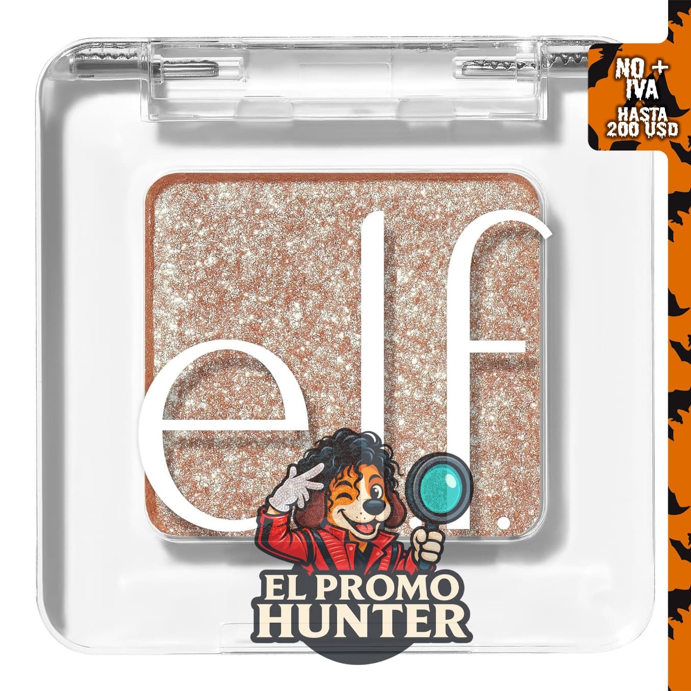 e.l.f. Fine As Fleck Sombra de Ojos con Purpurina, fórmula suave y de larga duración.