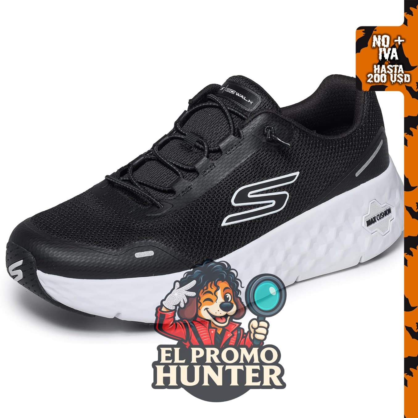 Skechers Tenis Go Walk Max para hombre con amortiguación Flex Raf.