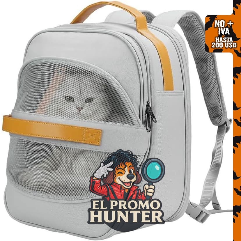 Mochila transportadora LIULIUPET para gatos, cachorros y perros pequeños.