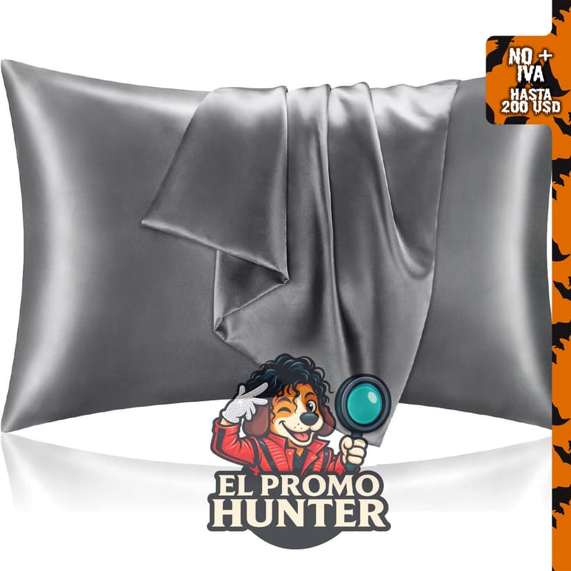BEDELITE Juego de 2 fundas de almohada de satén, tamaño Queen (20 x 30 in / 51 x 76 cm).