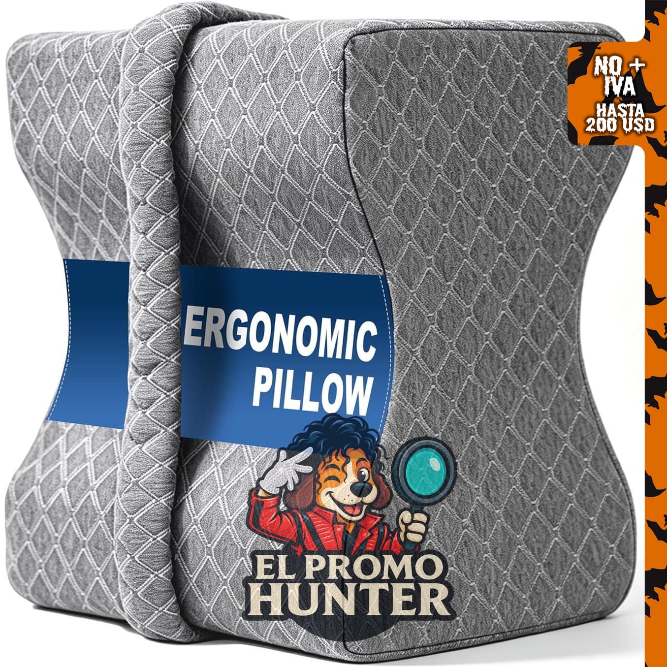 Almohada de rodilla para dormir de lado, soporte para piernas y ciática.