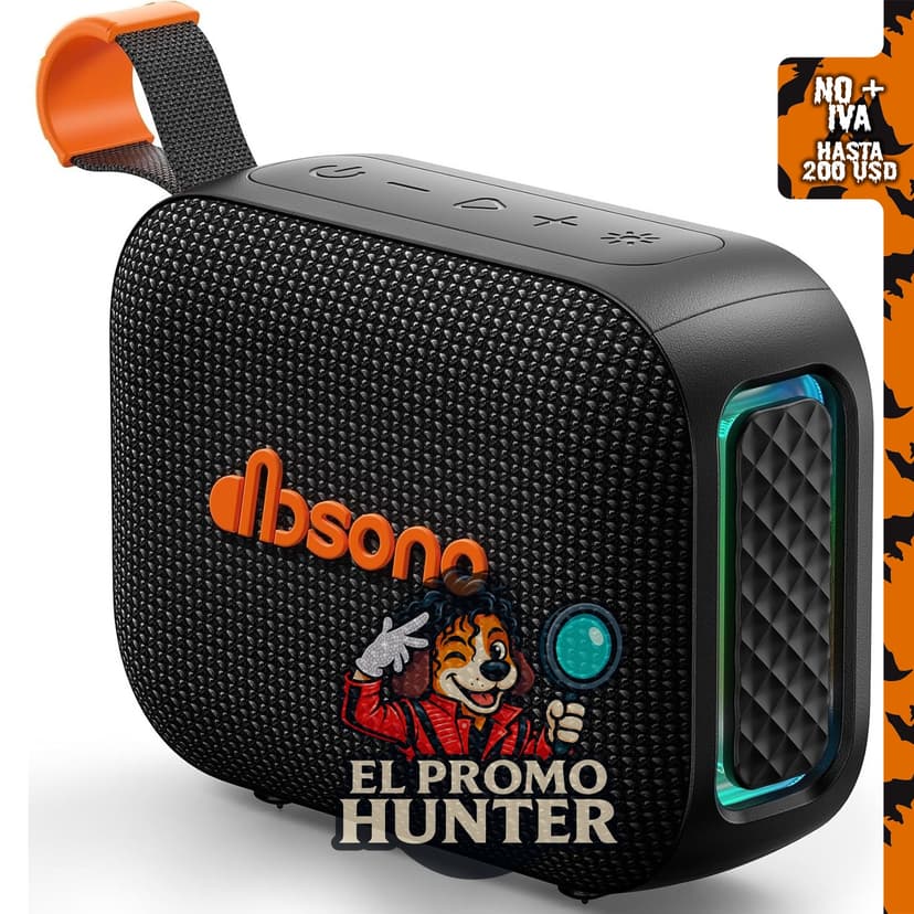 Altavoz Bluetooth portátil impermeable.