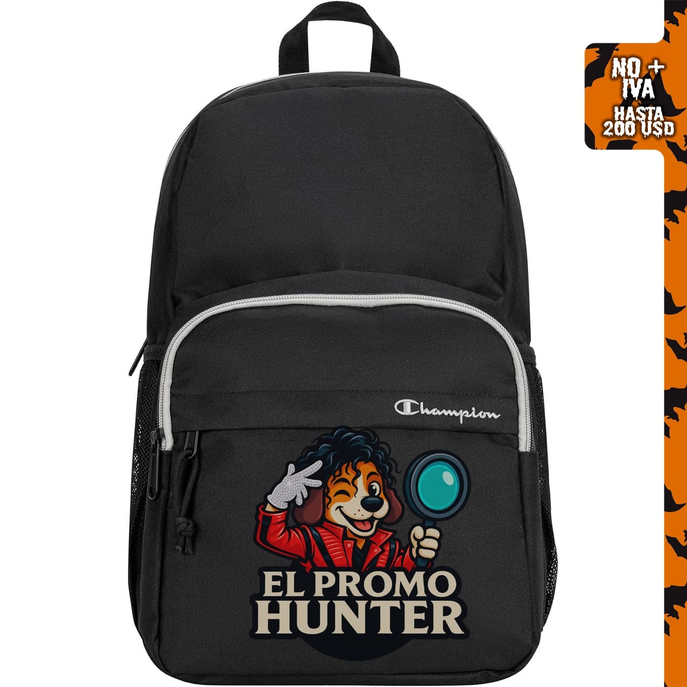 Champion Luna - Mochila para laptop con correas acolchadas ajustables y bolsillo para botella de agua.