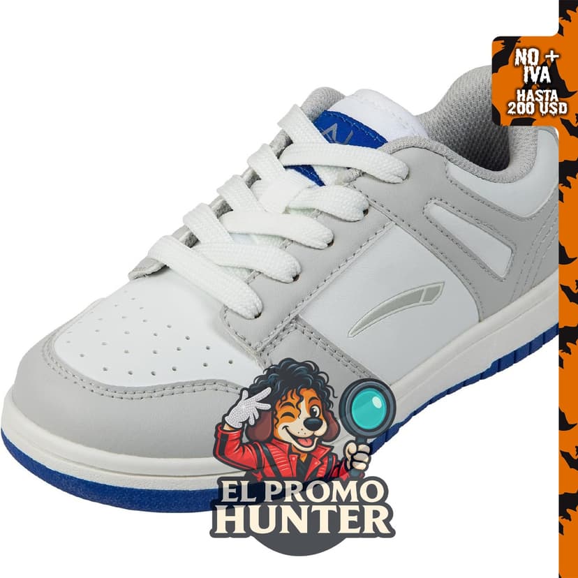LA Gear Zapatos deportivos Command Retro Court para niños y niñas.