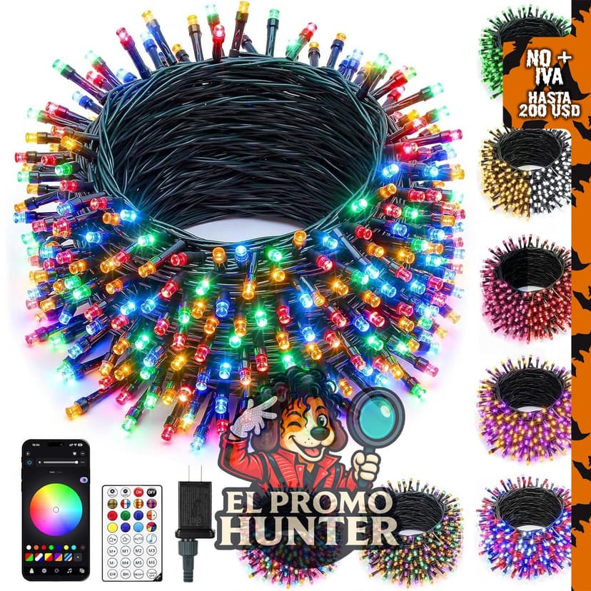 Minetom luces de árbol de Navidad y Halloween con cambio de color.