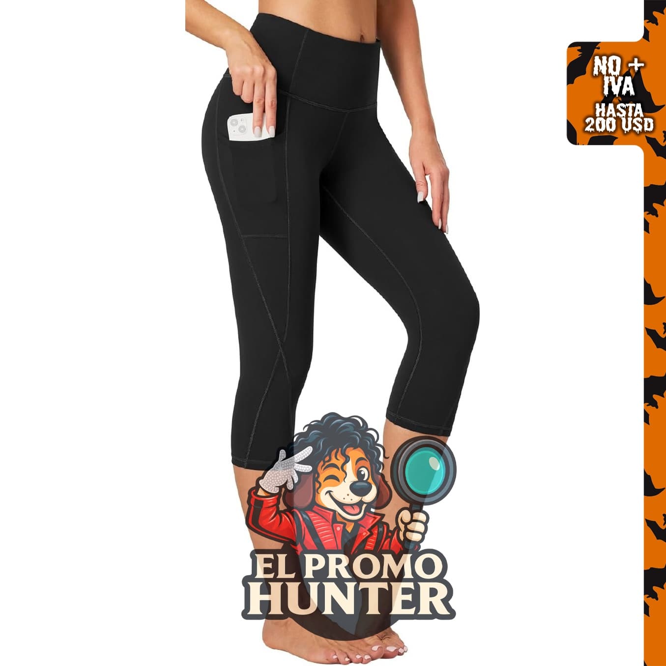 Heathyoga Mallas Capri de cintura alta para mujer, con bolsillos y control de abdomen.