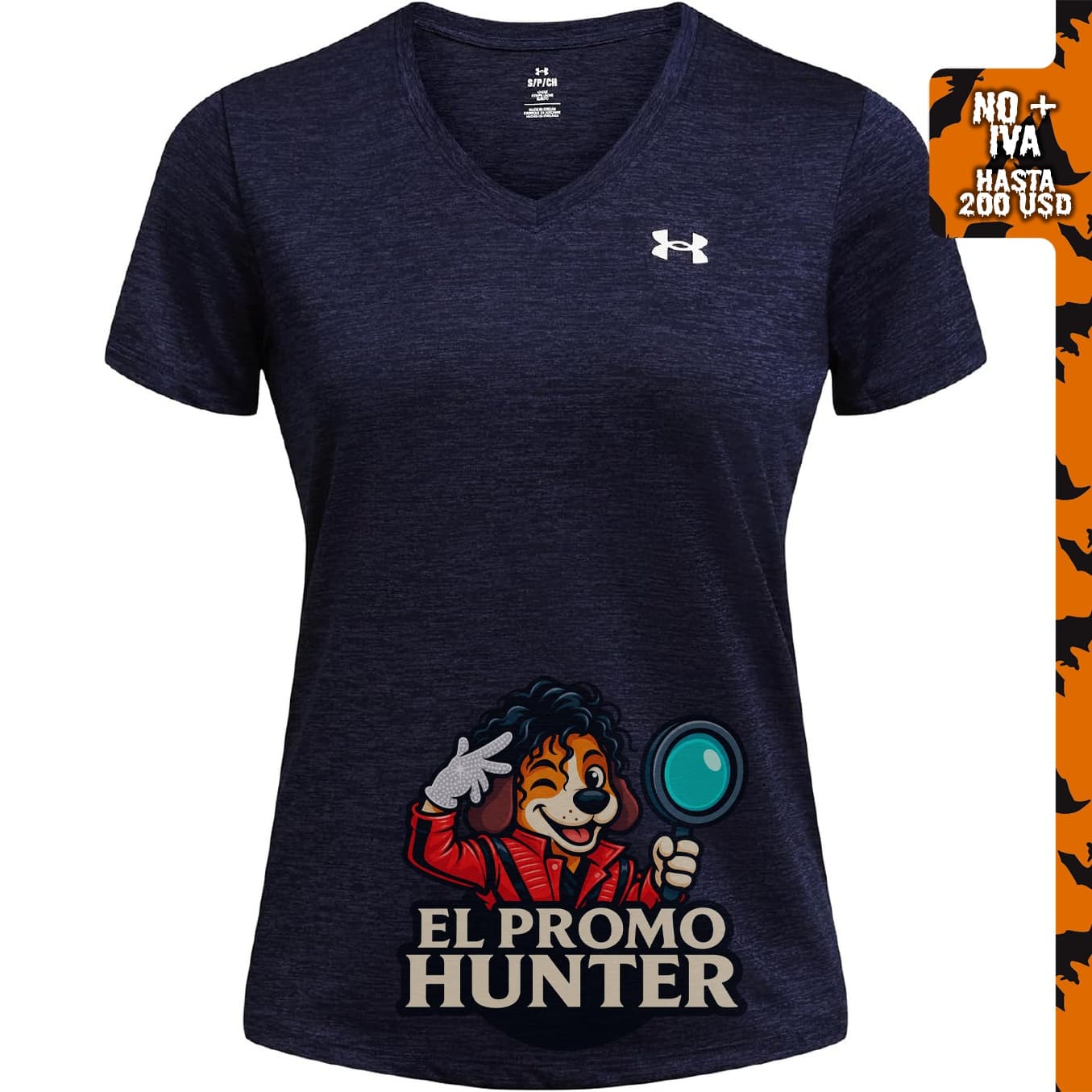 Camiseta de manga corta con cuello en V para mujer Under Armour Tech Twist.