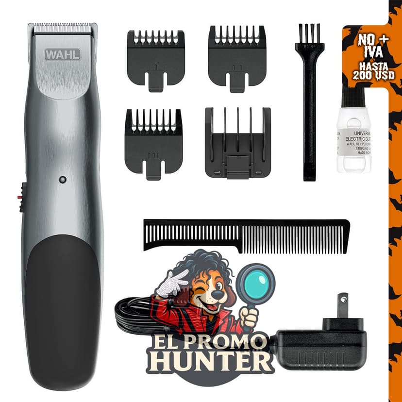 Wahl Groomsman 9918-6171, cortadora de barba y cabello recargable para hombres.