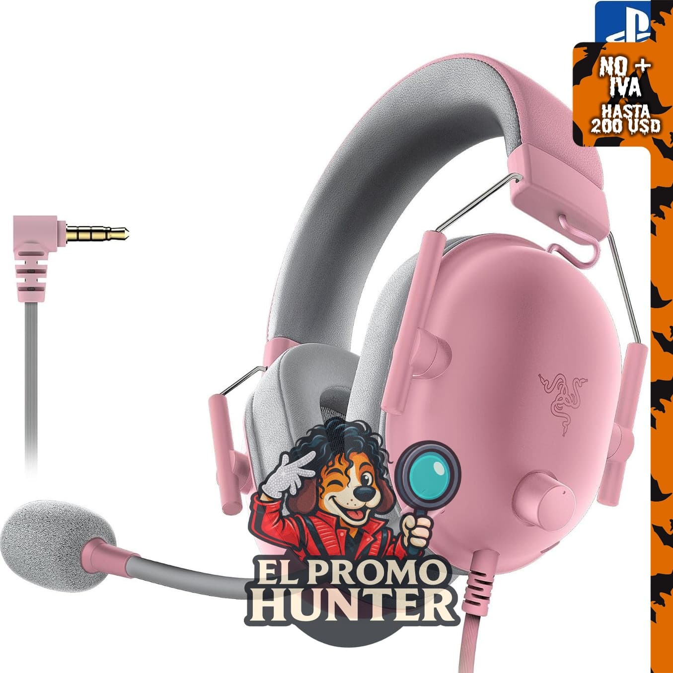 Razer BlackShark V2 X Auriculares con cable para juegos PlayStation.