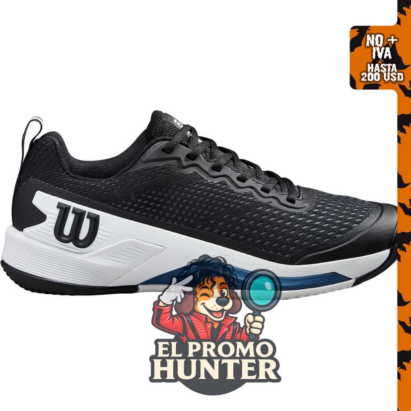 WILSON Rush Pro 4.5, calzado de punta ancha para hombre.