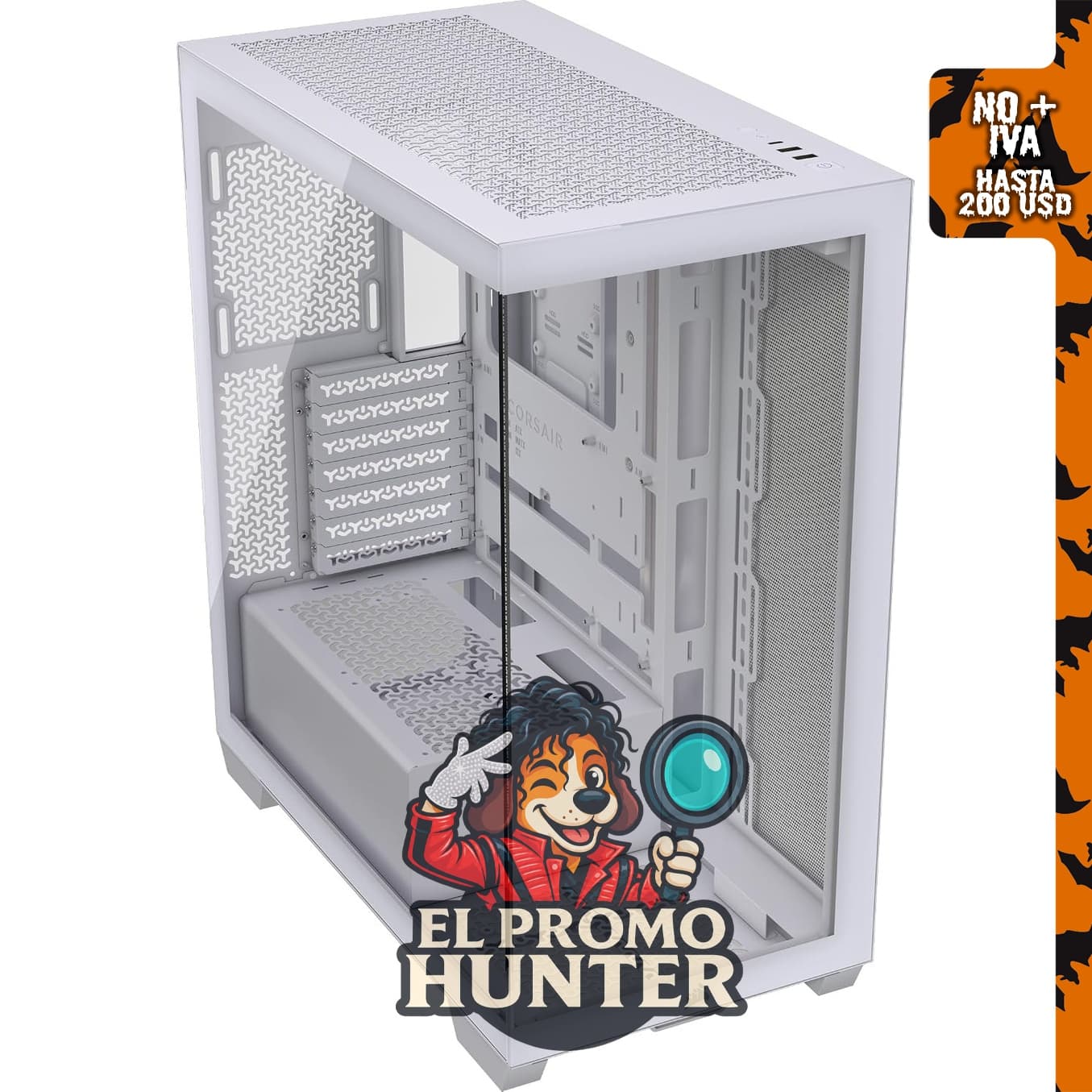 CORSAIR Carcasa para PC ATX de media torre 3500X.