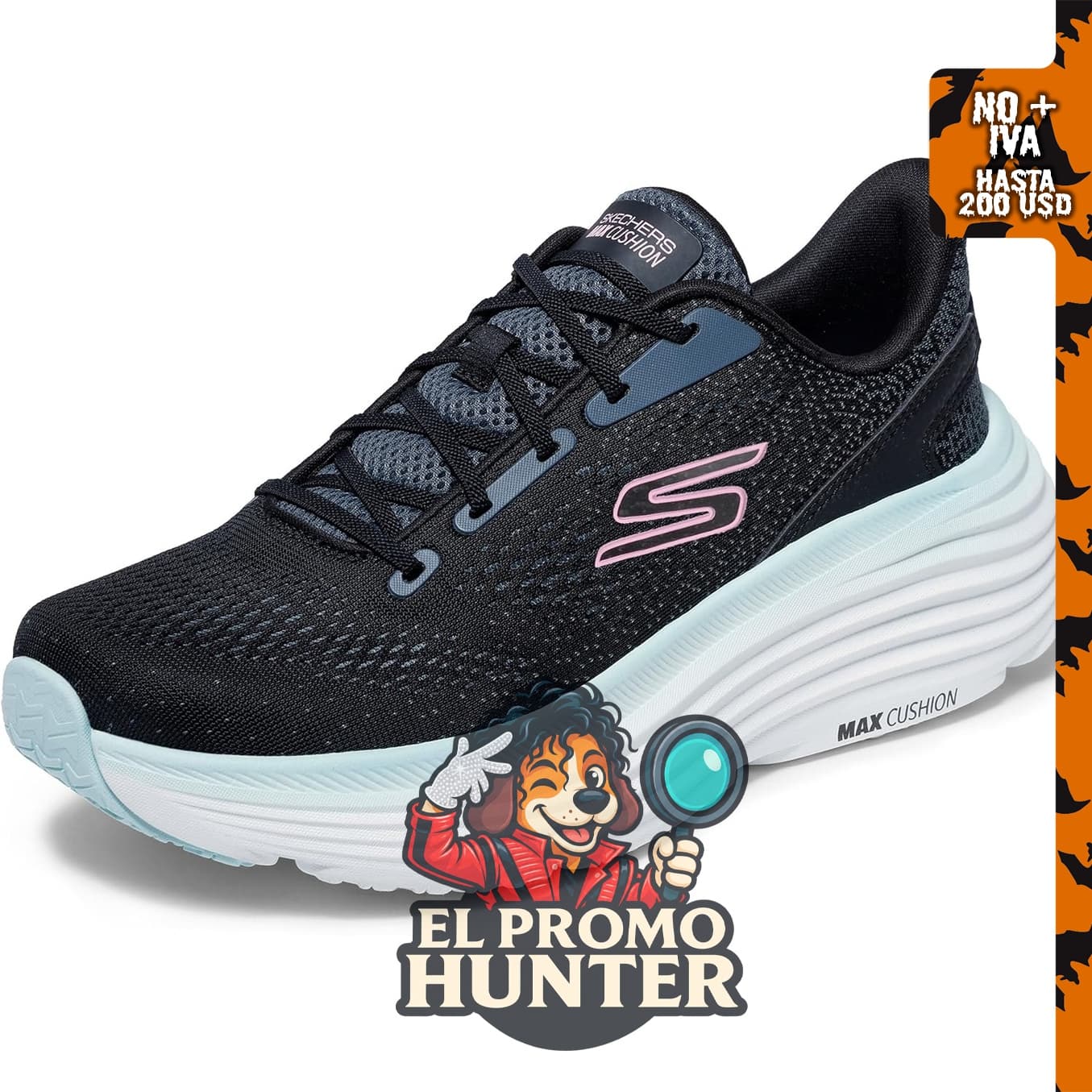 Skechers Max Cushioning Endeavour Kauska para mujer, calzado con diseño de amortiguación.