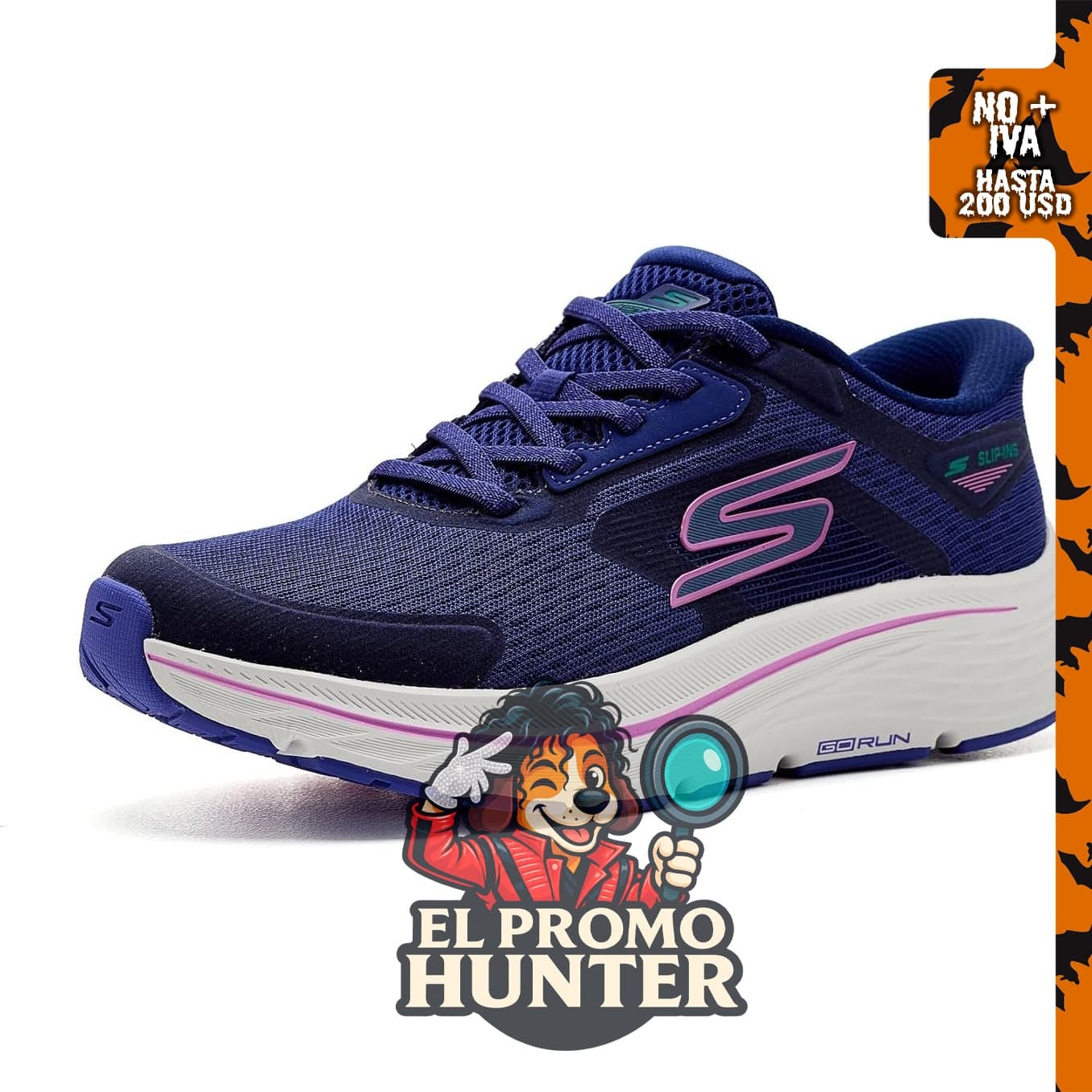 Skechers Zapatos sin cordones para mujer Go Run Consistent 3, diseño práctico y funcional.