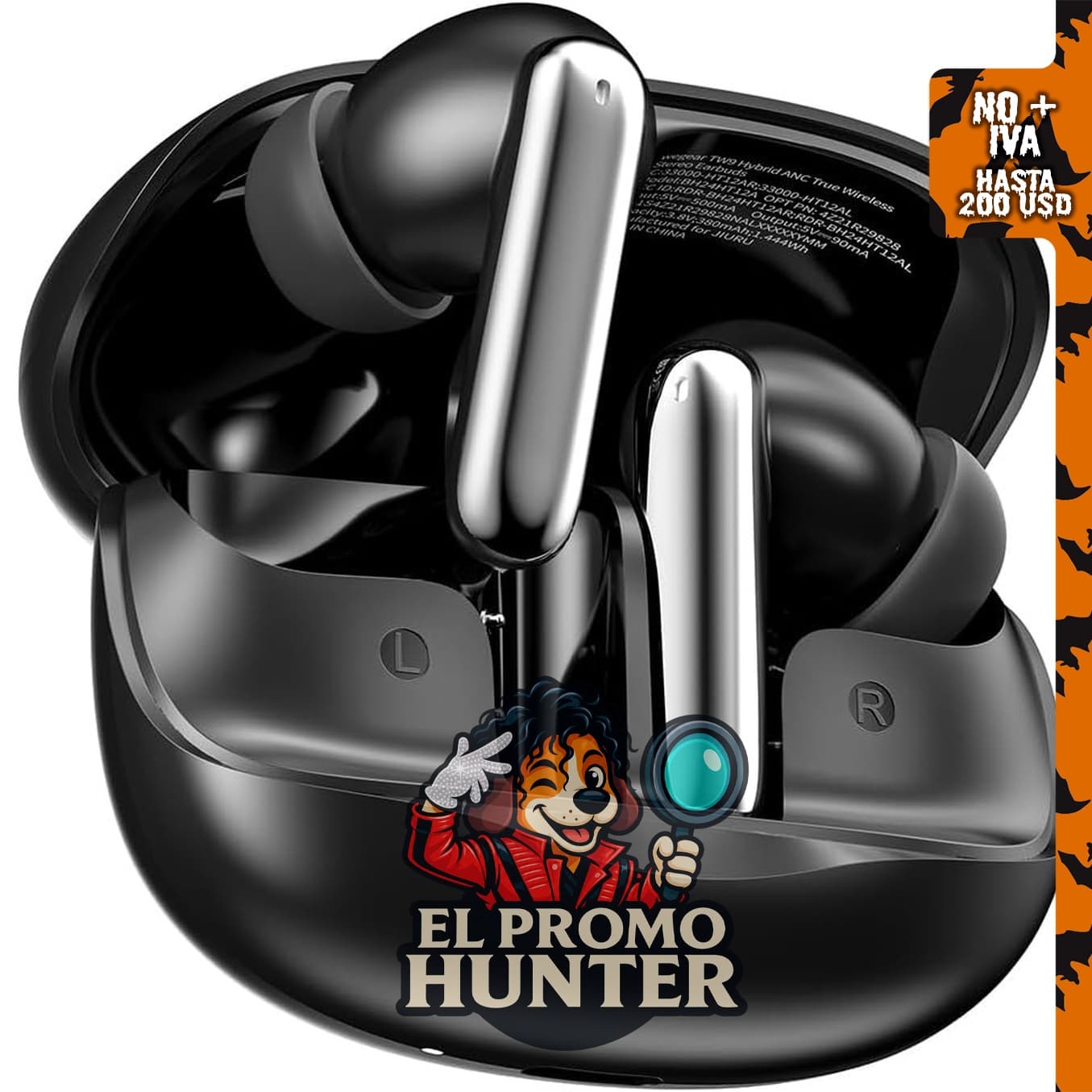 wegear Audífonos inalámbricos híbridos con cancelación activa de ruido.