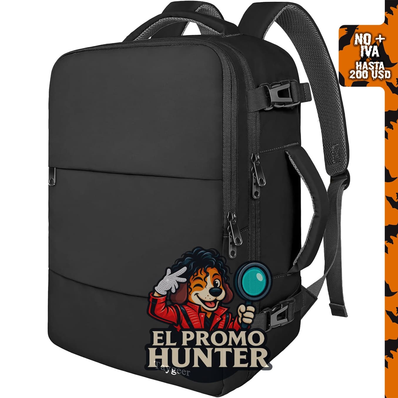 Taygeer Mochila de viaje para laptop, diseñada para hombres, ideal para transporte de computadoras.