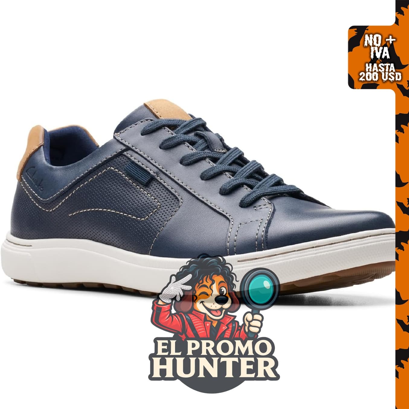 Clarks Mens Mapstone Lace, zapato para hombre con cierre de cordones.