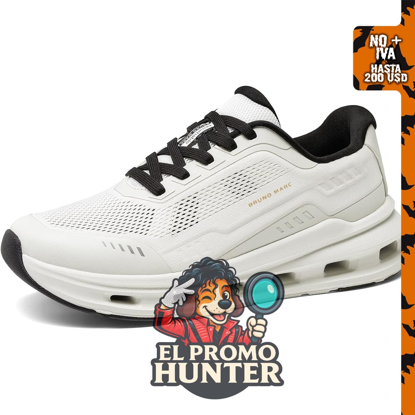 Bruno Marc Men's Cushionix Stride Sneakers, calzado casual para hombre.