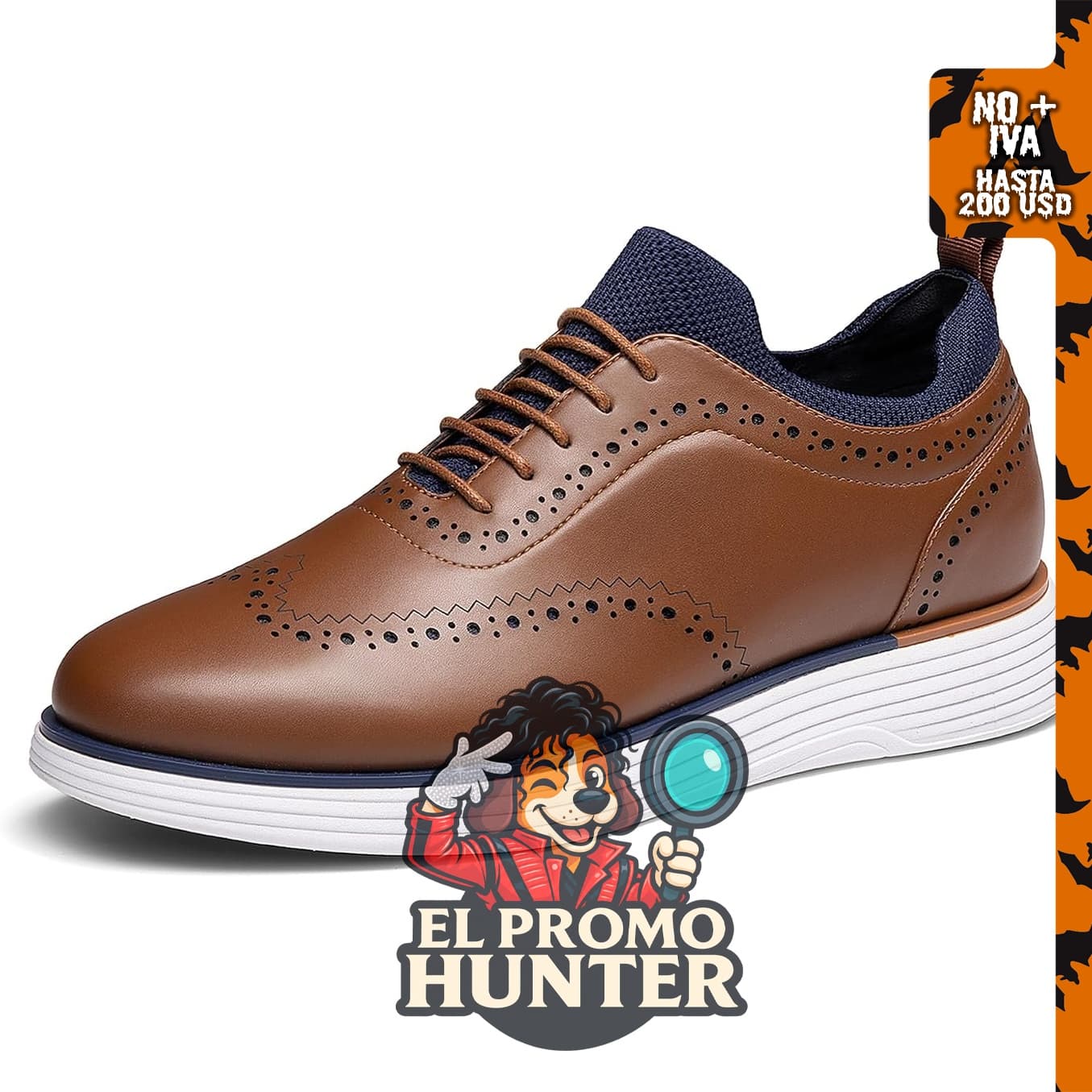 Bruno Marc Zapatillas de vestir MaxFlex Oxfords para hombre.