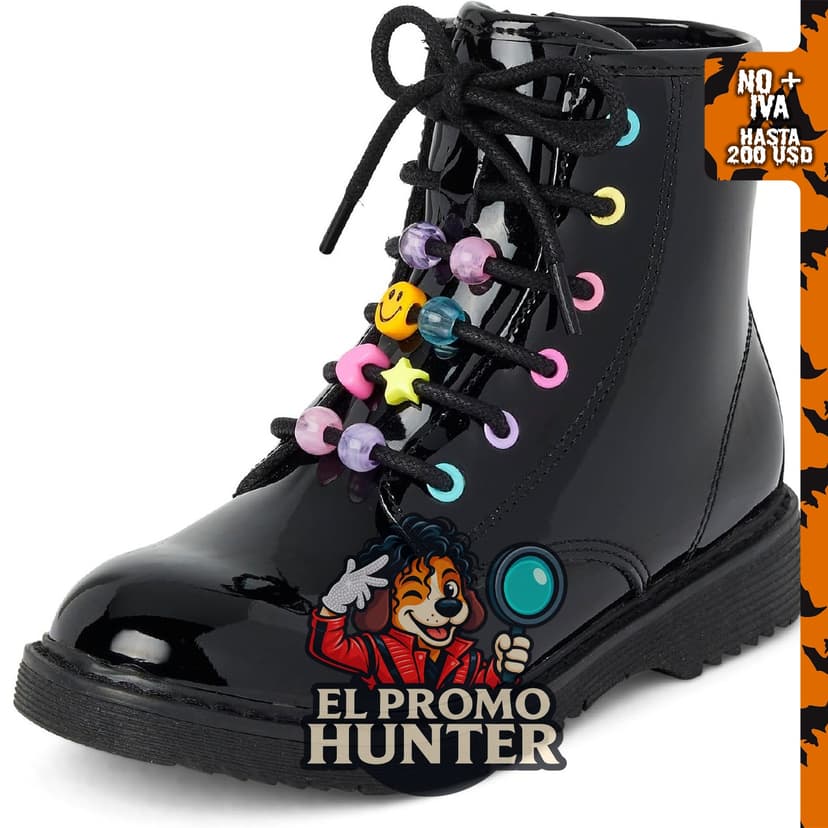 Botas de combate con cordones para niñas de The Children's Place.