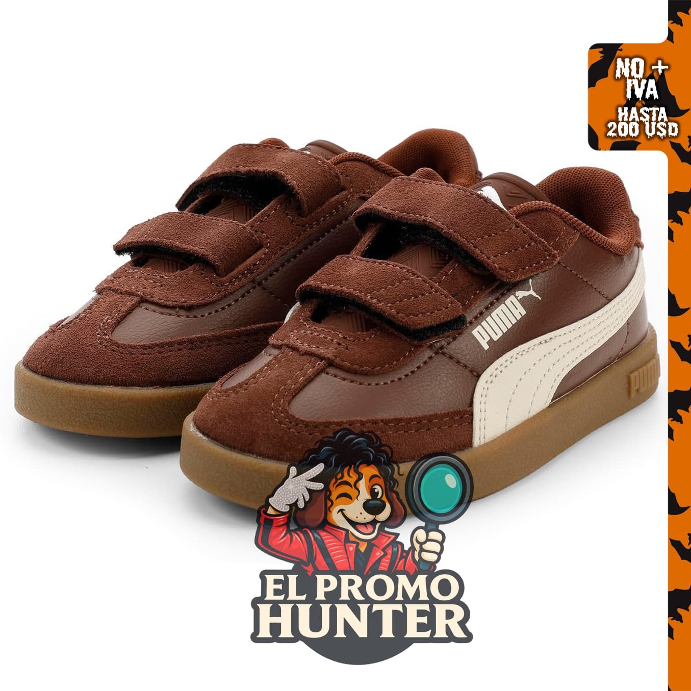 PUMA Zapatos deportivos casuales con cordones Club Ii Era para niños.