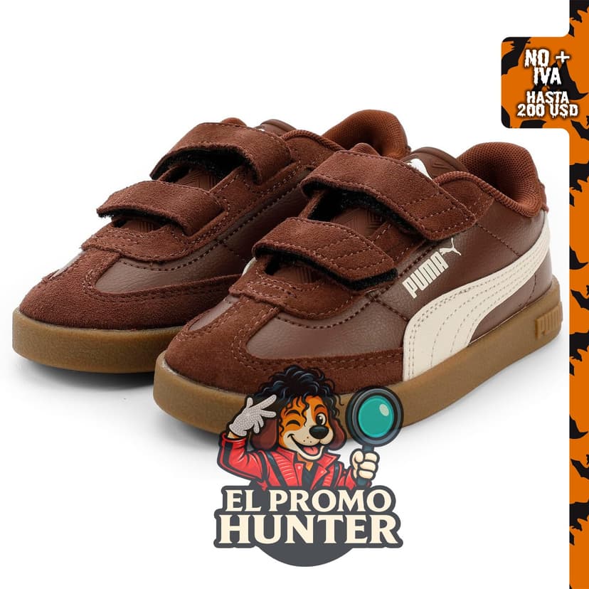 PUMA Zapatos deportivos casuales con cordones Club Ii Era para niños.