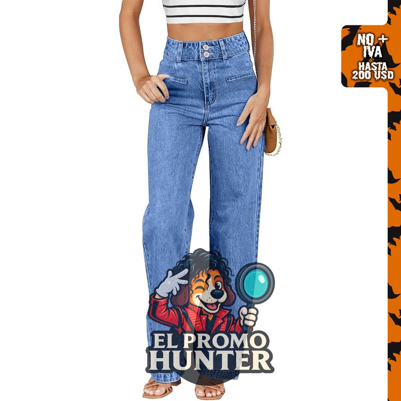 Sidefeel Jeans para mujer, pantalones de mezclilla de cintura alta y pierna.