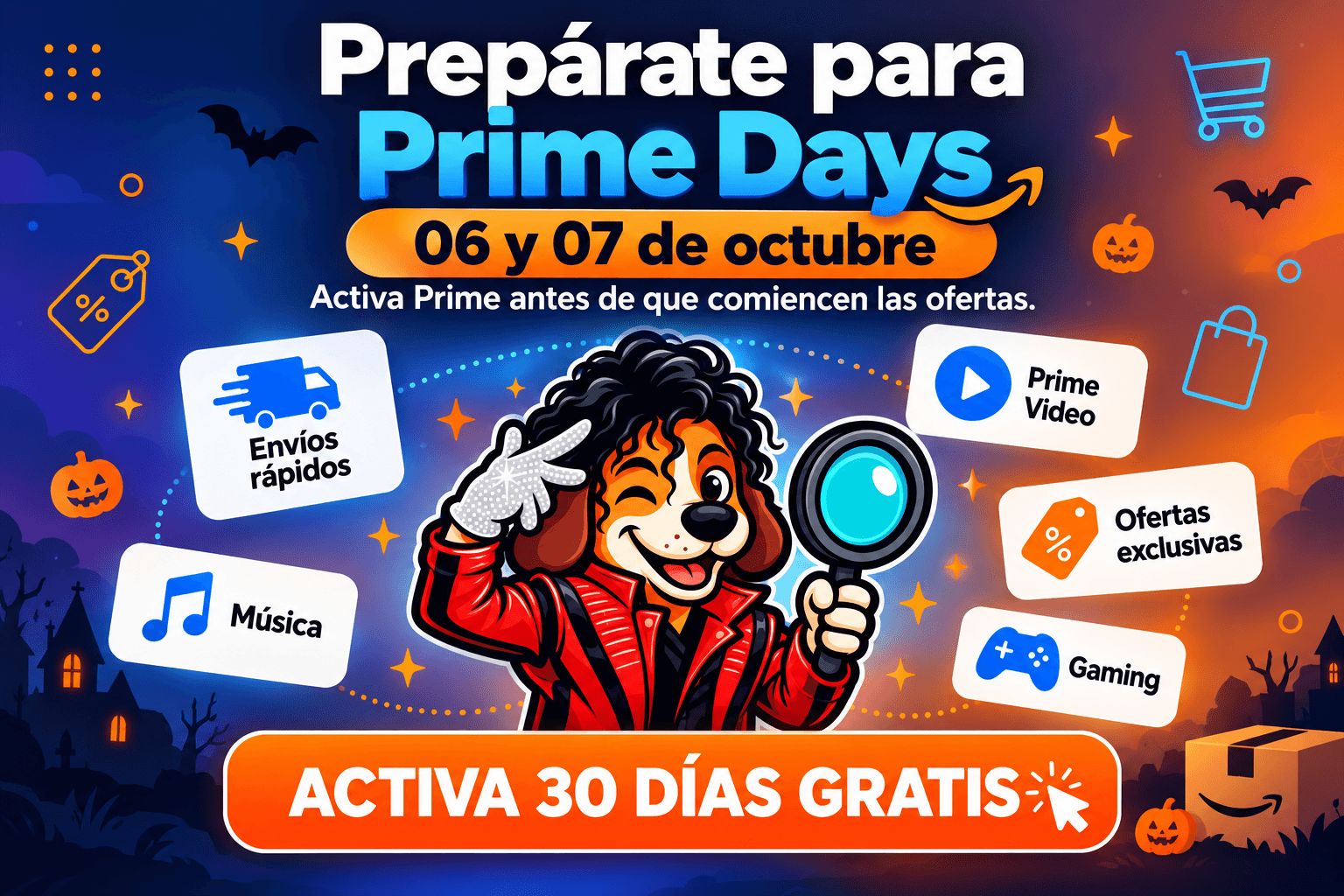 Prueba gratis 30 días de Prime